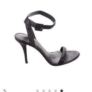 Alexander Wang Antonia Black Textured‎ Heel sandals